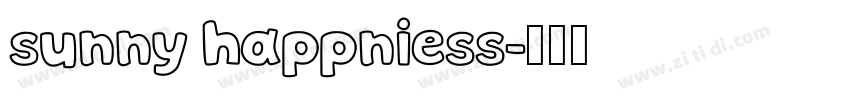 sunny happniess字体转换